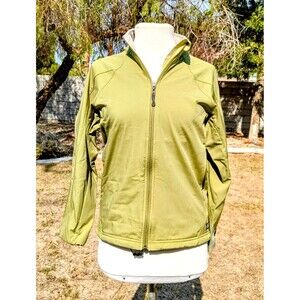 Full Zip Women's Green REI Light Fleece-Lined Windbreaker Outdoor Jacket GUC